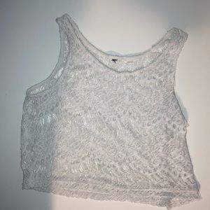 Petite mesh flowery beach cover